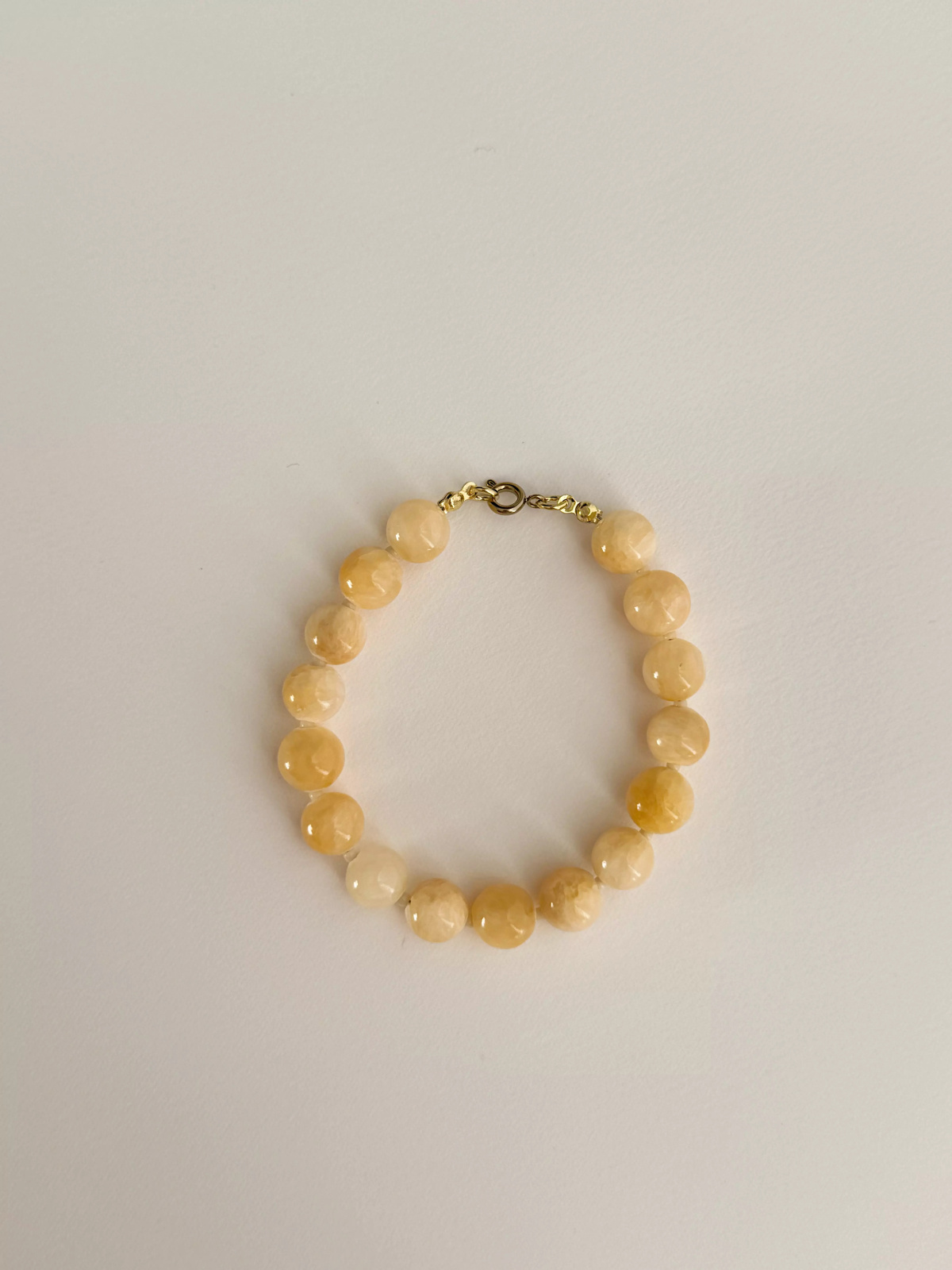 Nephrite bracelet (approx. 10 mm) with Toho beads and a stainless steel spring ring clasp, handmade