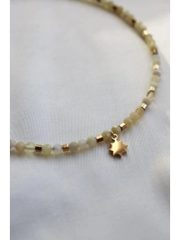 Żółta bransoletka na kostkę | Upiększaj