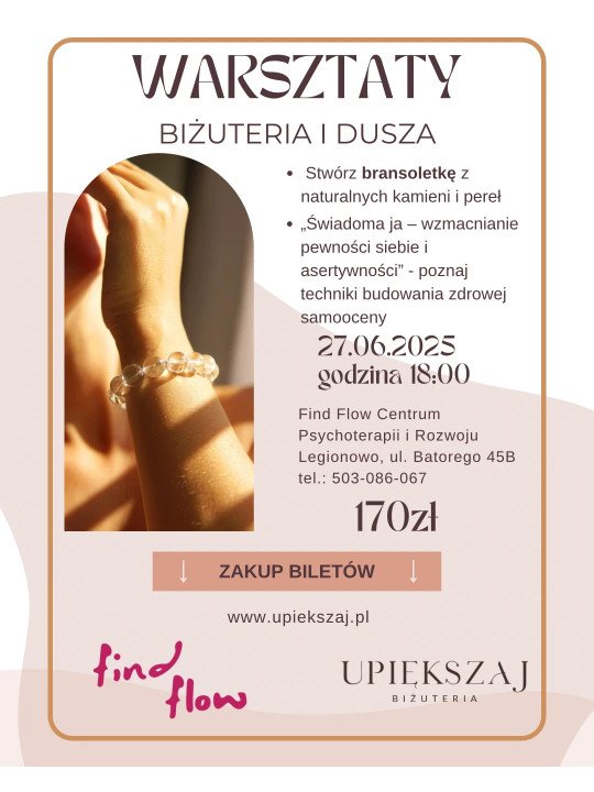 Warsztaty biżuteryjne | stwórz bransoletkę z kamieni  | Legionowo
