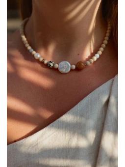 Wakacyjny naszyjnik z kamieni naturalnych | Upiększaj