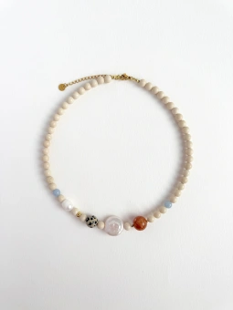 Wakacyjny naszyjnik z kamieni naturalnych | Upiększaj