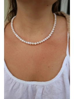 Naszyjnik z pereł unisex | 100% handmade | Upiększaj