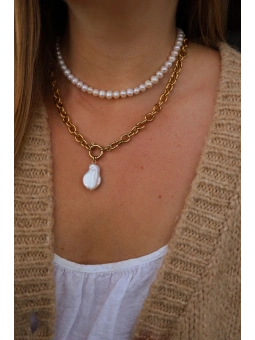 Naszyjnik z pereł unisex | 100% handmade | Upiększaj