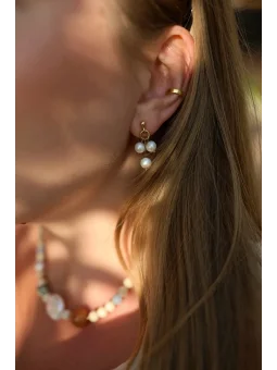 Kolczyki z naturalnych pereł | 100% handmade|  Upiększaj