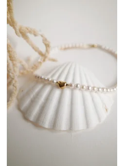 Perłowy naszyjnik z sercem | Upiększaj