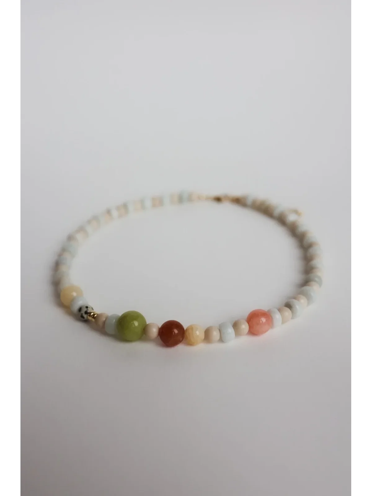 Pastelowy naszyjnik Awenturyn i Kamień Rzeczny | Upiększaj