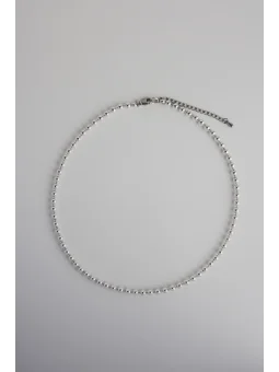 Srebrny naszyjnik z hematytu i opalu | Upiększaj