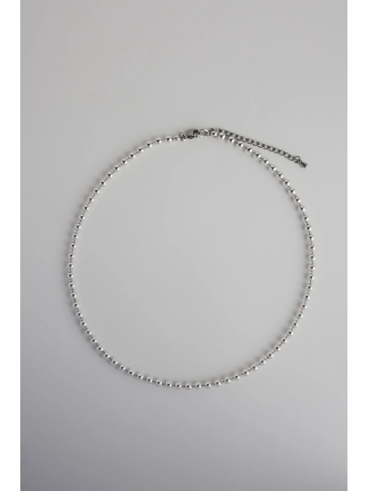 Srebrny naszyjnik z hematytu i opalu | Upiększaj