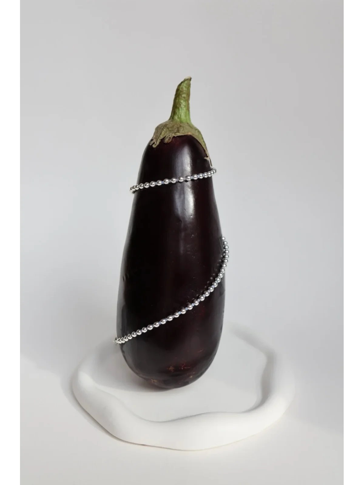 Srebrny naszyjnik z hematytu i opalu | Upiększaj