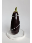 Adjustable necklace with silver-plated hematite and tiny opal on a steel cable with a clasp made of, handmade – photo 4