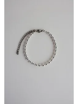 Bransoletka ze srebrnego hematytu i opalu | Upiększaj