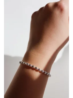 Bransoletka ze srebrnego hematytu i opalu | Upiększaj