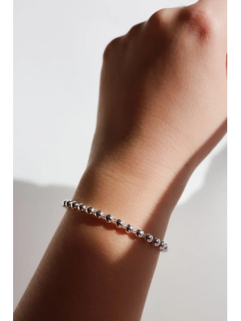 Bransoletka ze srebrnego hematytu i opalu | Upiększaj