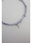 Błękitny naszyjnik z chalcedonu | Upiększaj
