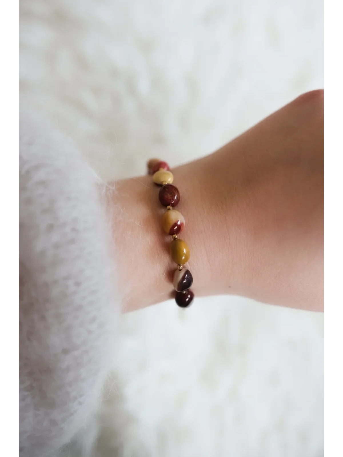 Jesienna bransoletka z mokaitu | Upiększaj