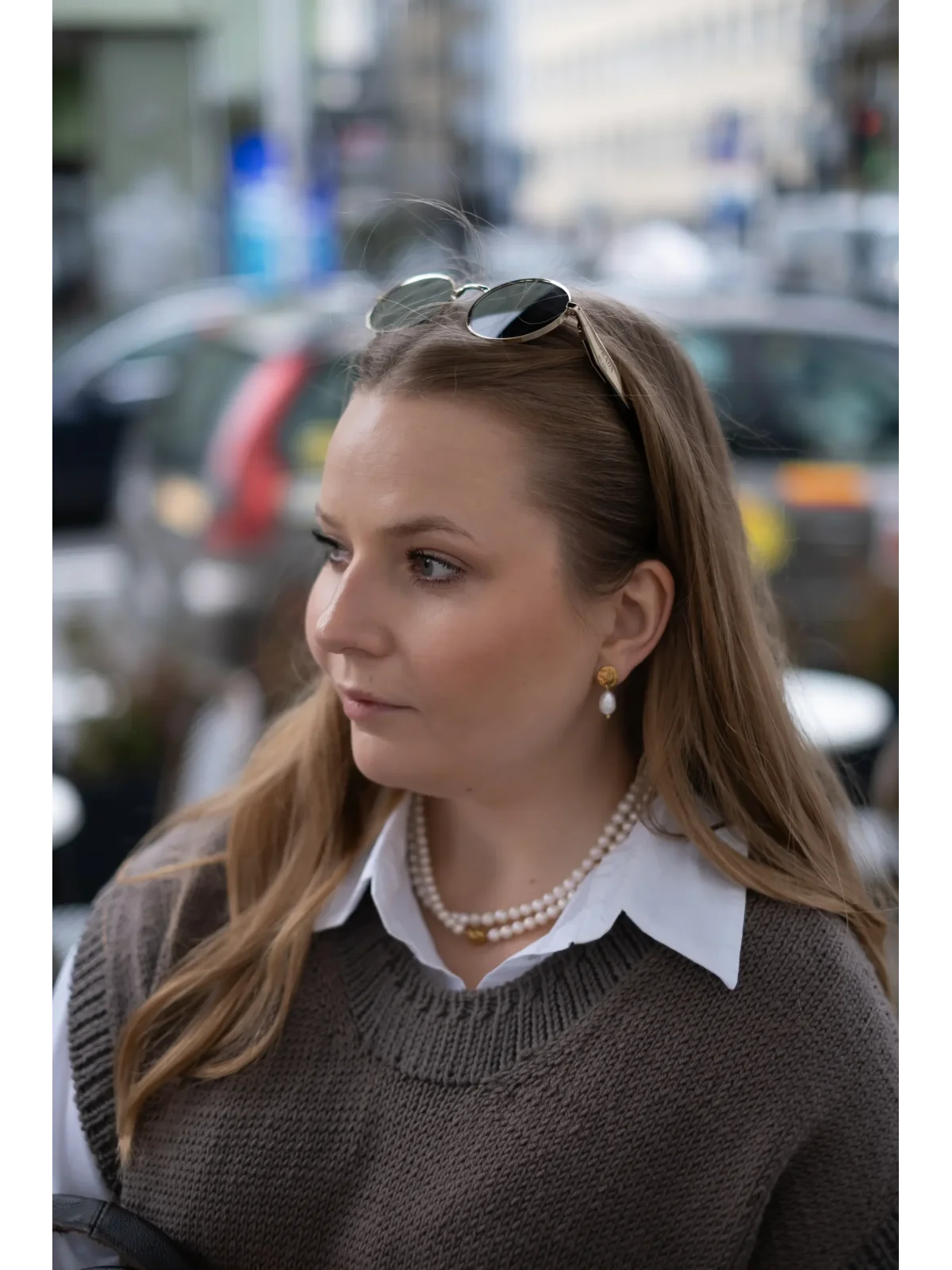 Kolczyki z naturalnymi perłami ze stali chirurgicznej |  Upiększaj