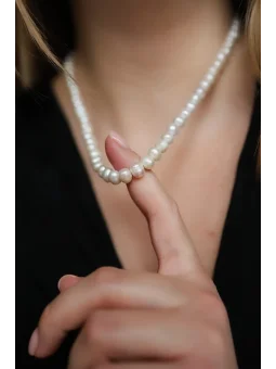 Naszyjnik z pereł unisex | 100% handmade | Upiększaj