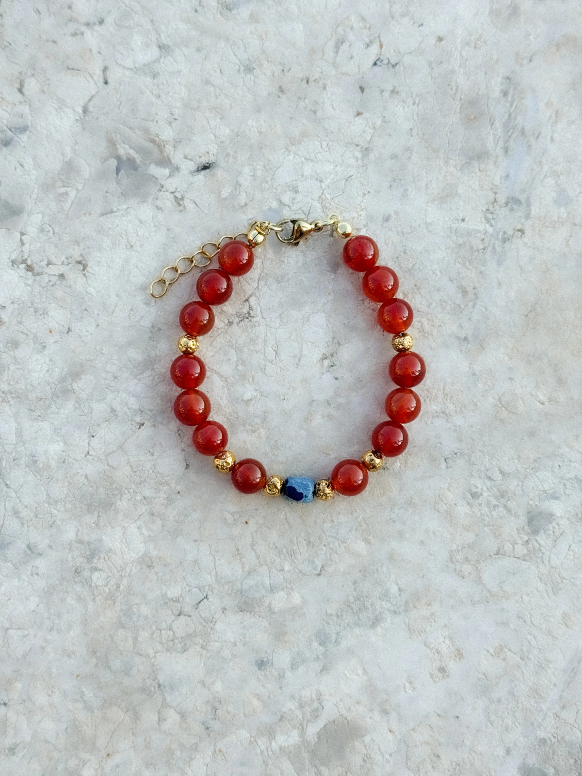 Bransoletka Orient – agat i lawa wulkaniczna | Upiększaj