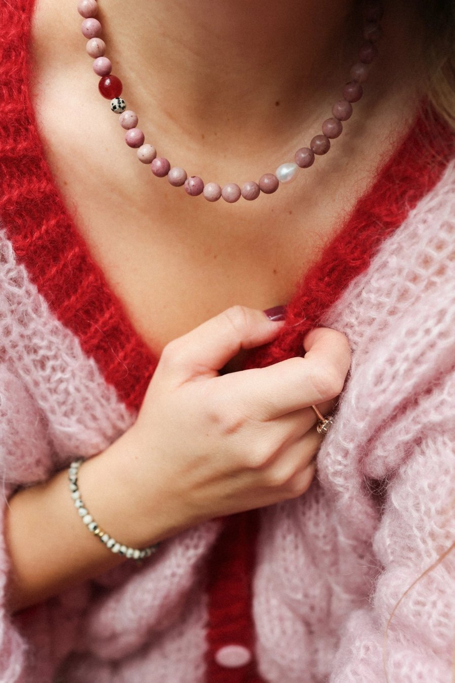 Królowa Kier Rhodonite Necklace | Upiększaj