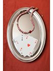 Ketting van rhodoniet Królowa Kier | Upiększaj