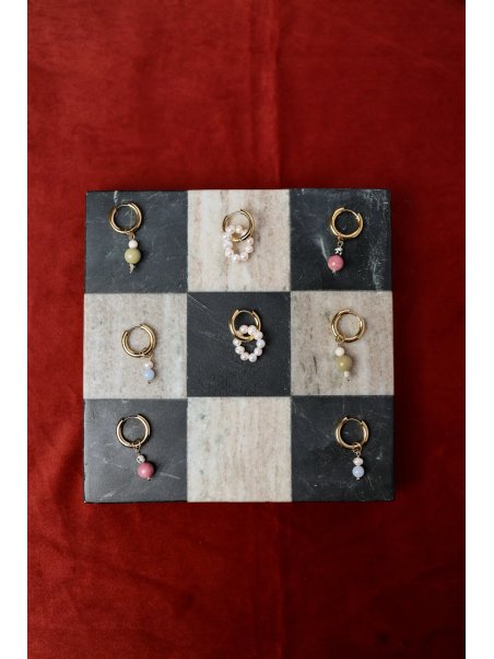 Asy w rękawie Hoop Earrings with Interchangeable Charms | Upiększaj