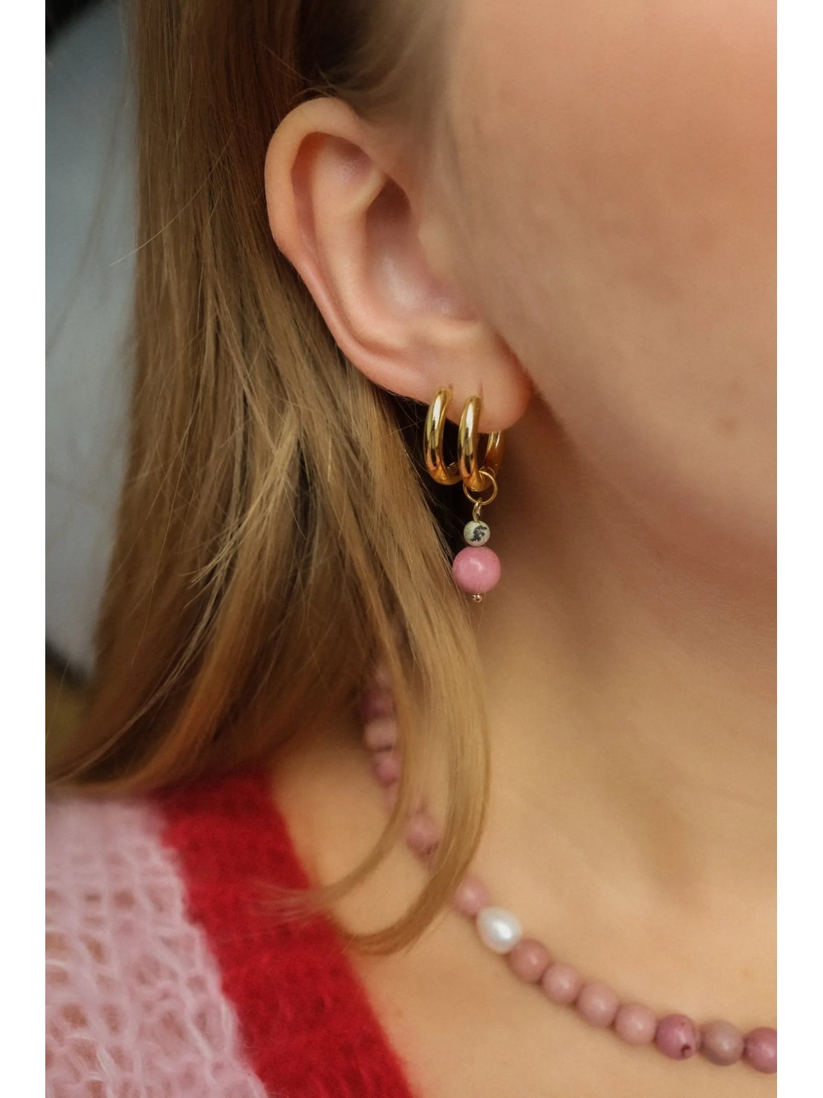 Asy w rękawie Hoop Earrings with Interchangeable Charms | Upiększaj
