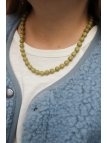 Ketting Matcha Latte van groene jaspis | Upiększaj
