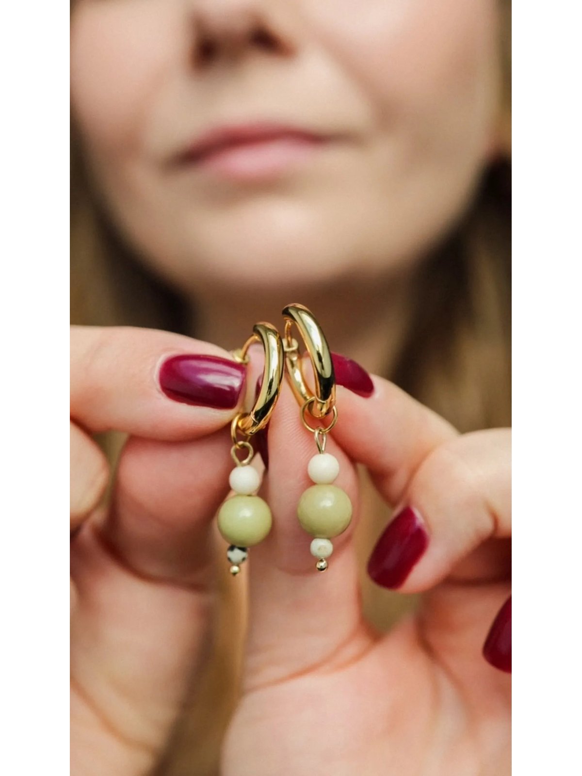 Asy w rękawie Hoop Earrings with Interchangeable Charms | Upiększaj