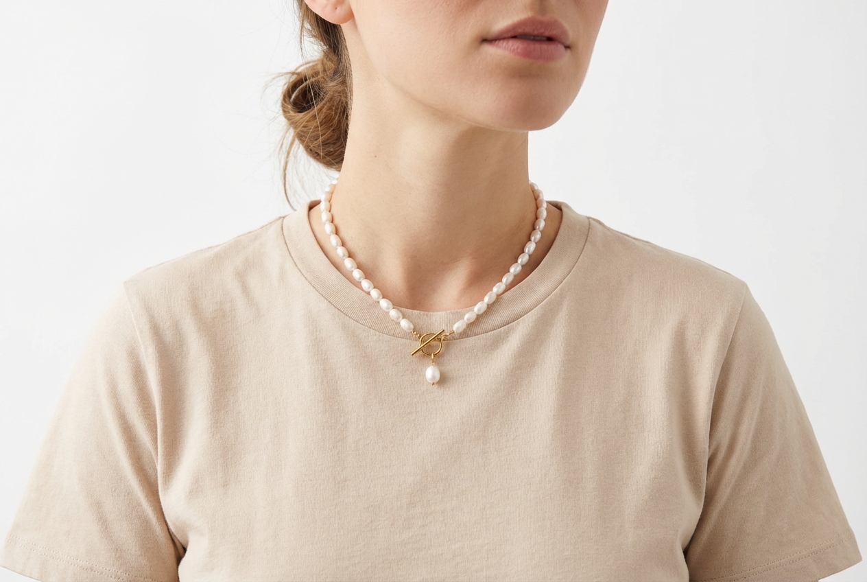 Celebrytka do okrągłego dekoltu